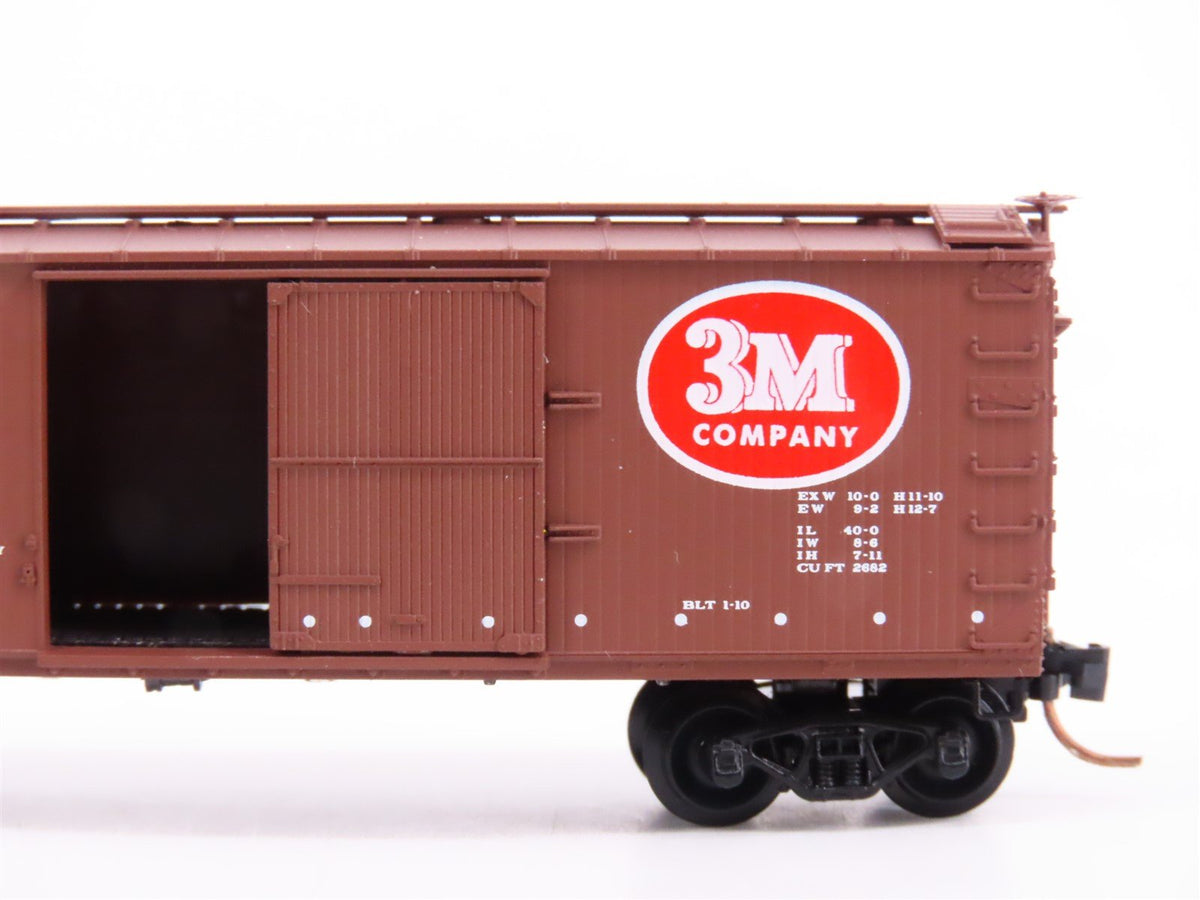 N Scale Micro-Trains Line MTL 39190 MINX 3M Company Railroad 40&#39; Box Car #1040