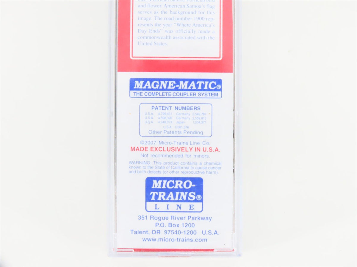 N Scale Micro-Trains NSC MTL 07-02 US Territory Series Box Car - American Samoa