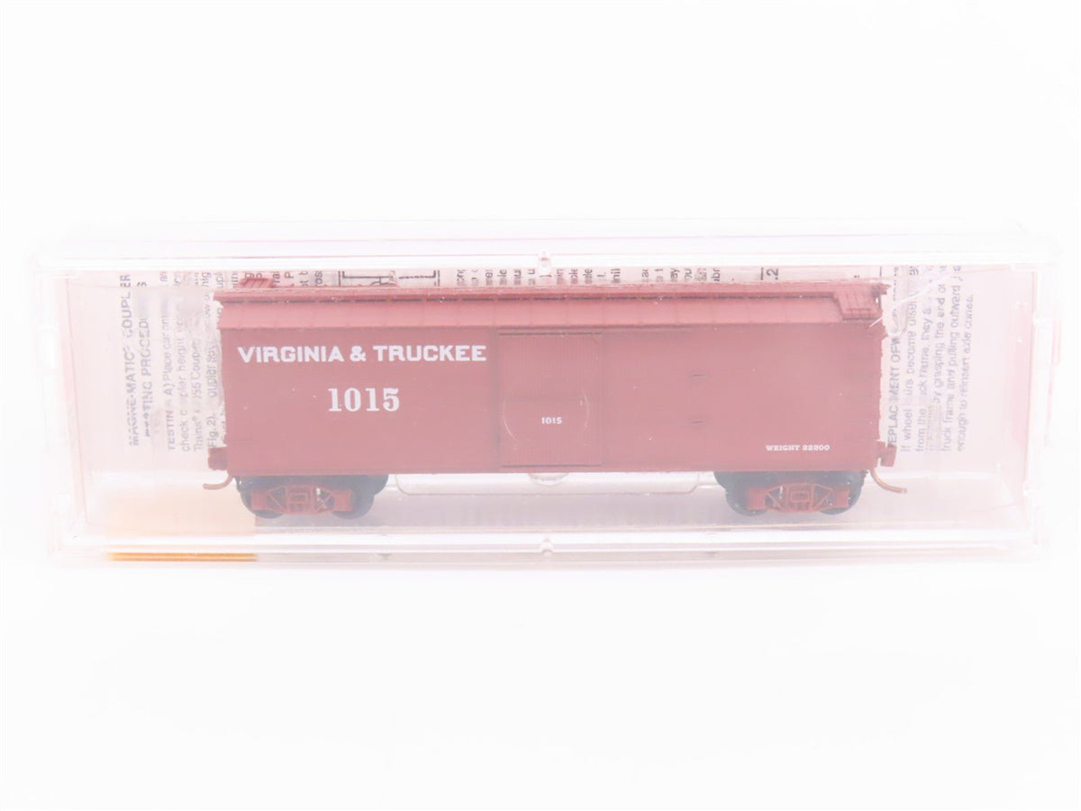 N Scale Micro-Trains Line MTL 39180 V&amp;T Virginia &amp; Truckee 40&#39; Box Car #1015