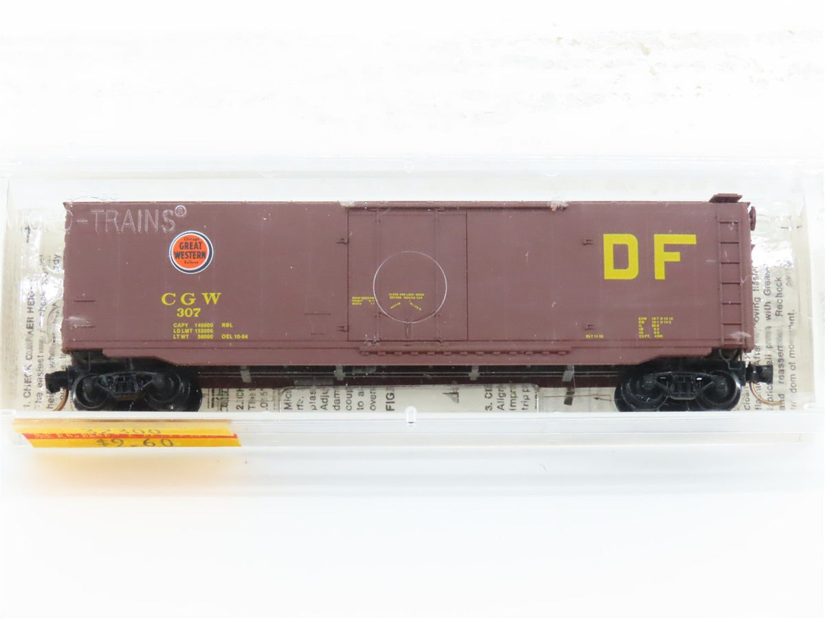 N Scale Micro-Trains MTL 32300 CGW Chicago Great Western 50&#39; Box Car #307