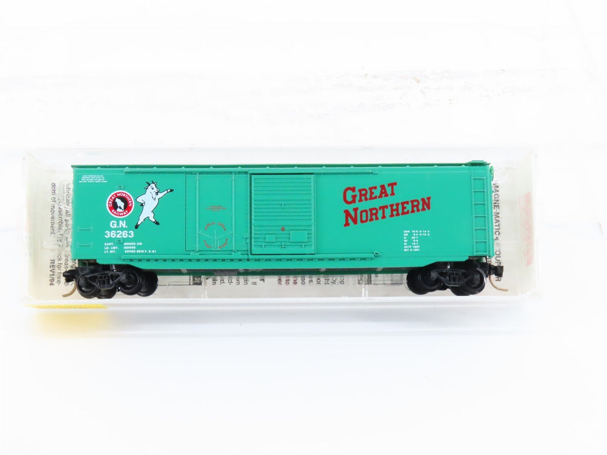 N Scale Micro-Trains MTL 33120 GN Great Northern &quot;Goat&quot; 50&#39; Box Car #36263