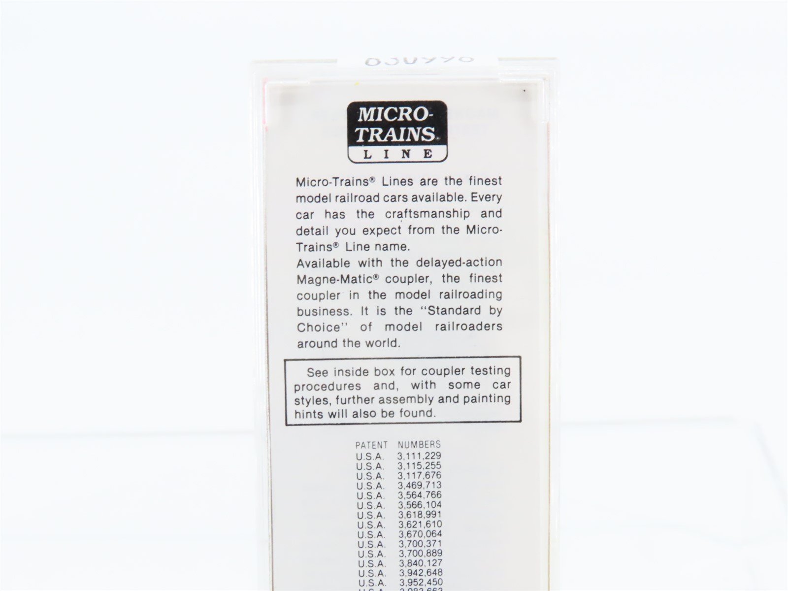 N Scale Micro-Trains MTL 42030 MWR Ball Glass Jars 40' Single Door Box Car #1020