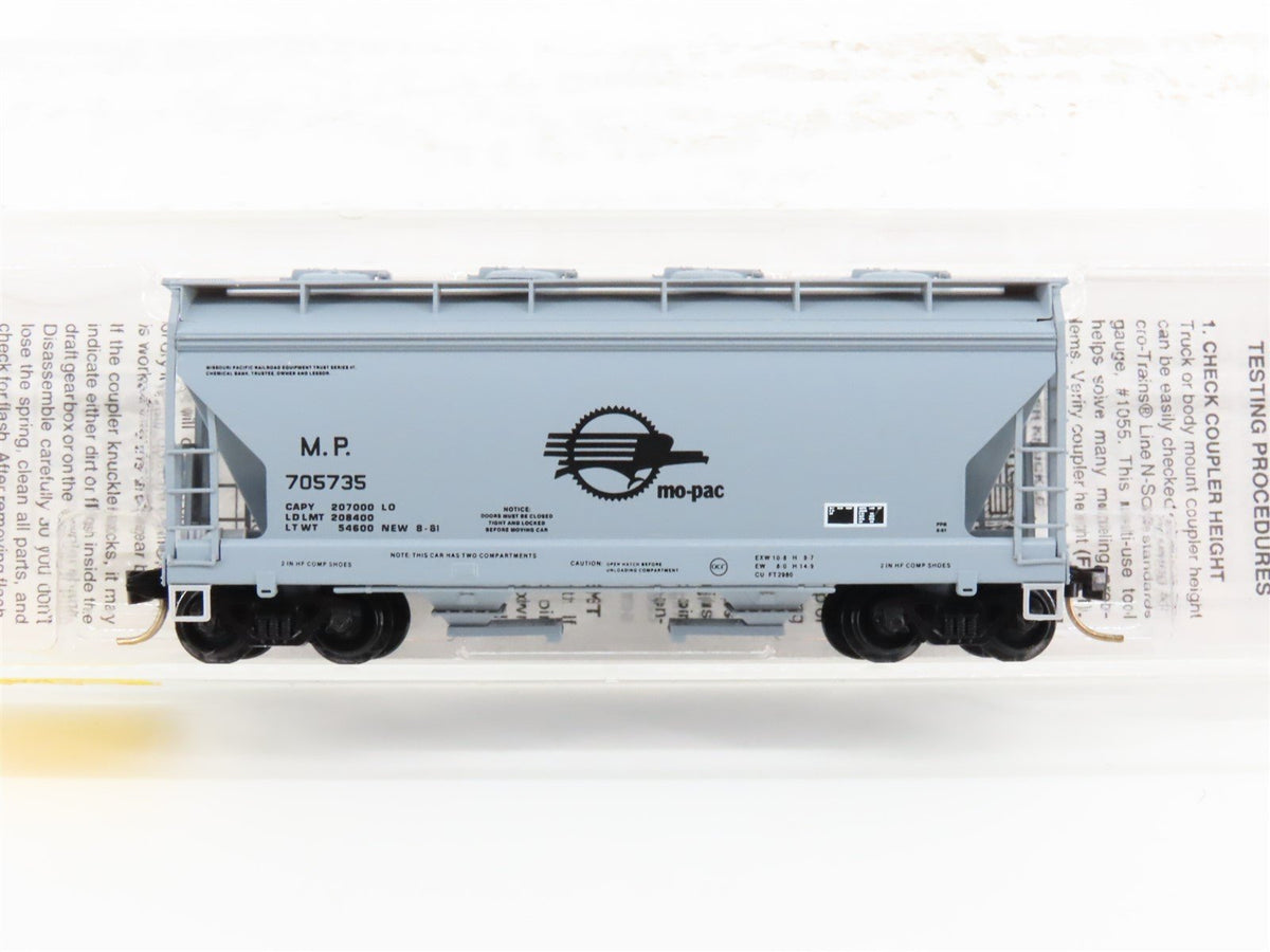 N Scale Micro-Trains MTL 92030 MP Missouri Pacific Mo-Pac 2-Bay Hopper #705735