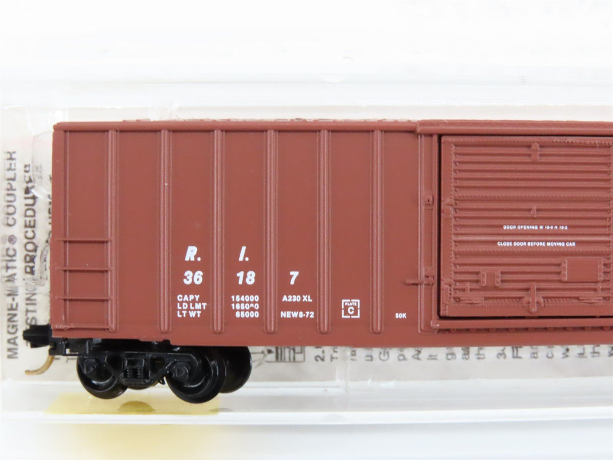 N Scale Micro-Trains MTL 25430 RI Rock Island 50&#39; Single Door Box Car #36187