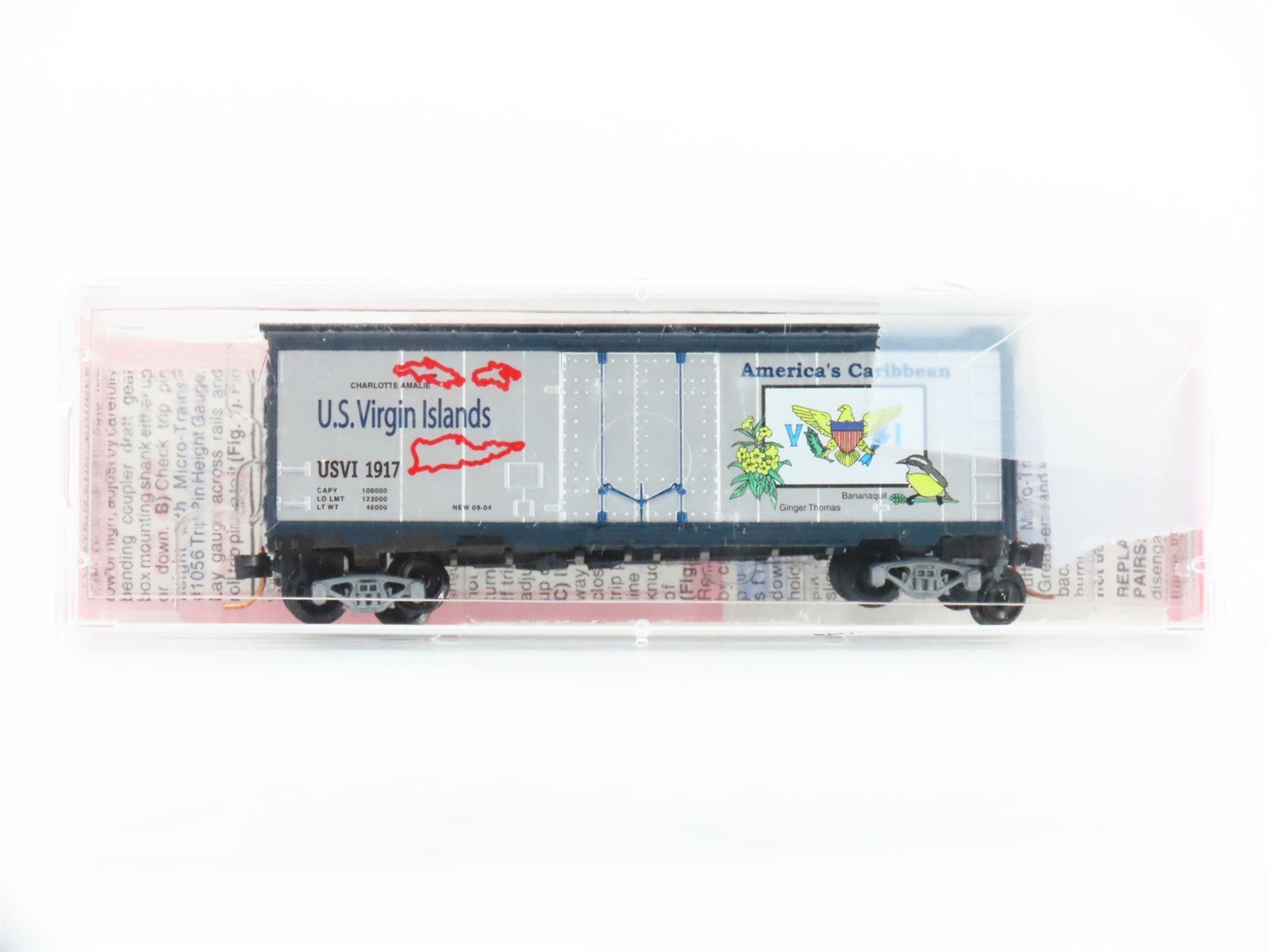 N Micro-Trains NSC MTL 04-72 US Territory Series Box Car - US Virgin Islands