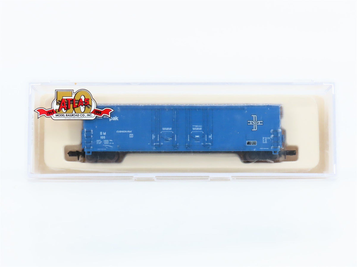 N Scale Atlas 31011 B&amp;M Boston &amp; Maine 53&#39; Evans Double Plug Door Box Car #105