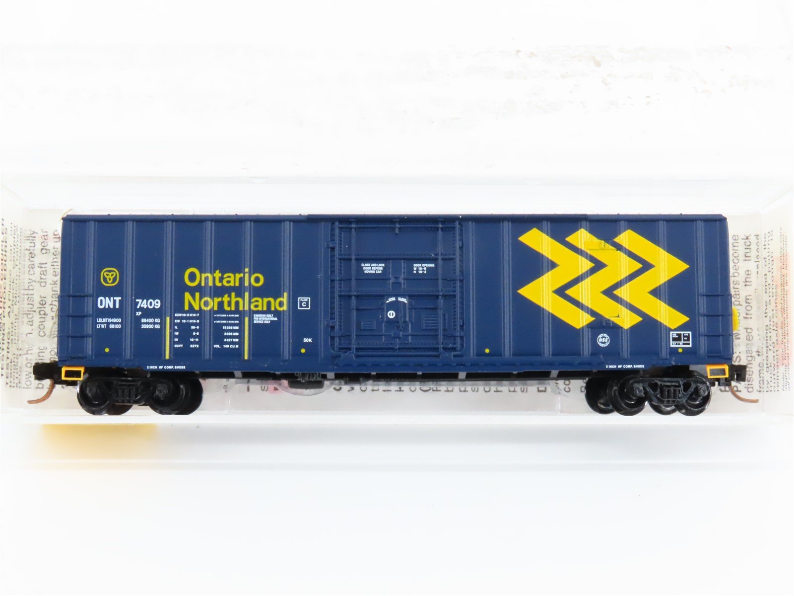 N Scale Micro-Trains MTL 27040 ONT Ontario Northland 50' Plug Door Box Car #7409