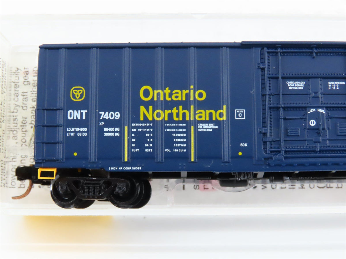 N Scale Micro-Trains MTL 27040 ONT Ontario Northland 50&#39; Plug Door Box Car #7409