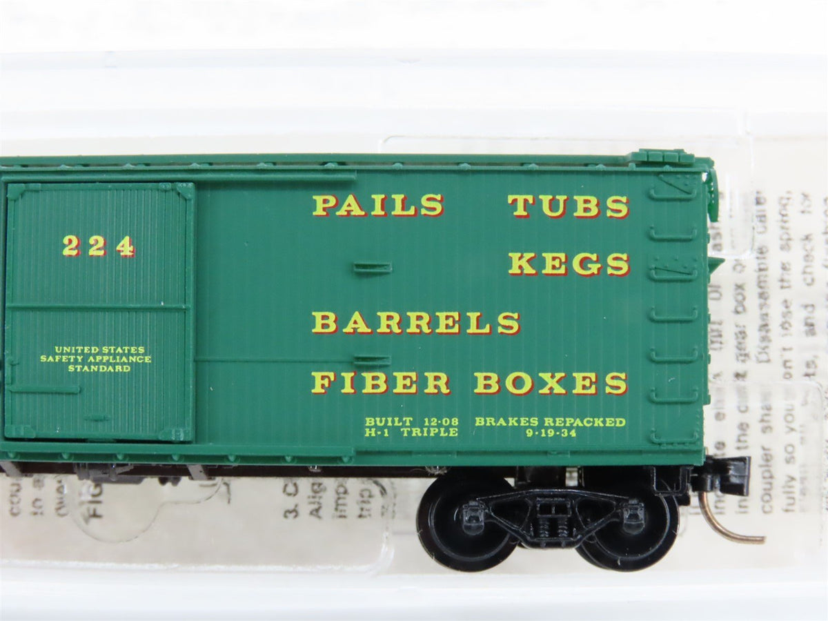 N Scale Micro-Trains Line MTL 42040 Menasha Wooden Ware 40&#39; Box Car #224