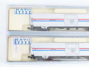 N Scale KATO 106-3506 AMTK Amtrak Phase III Material Handling Cars 2-Unit Set C2