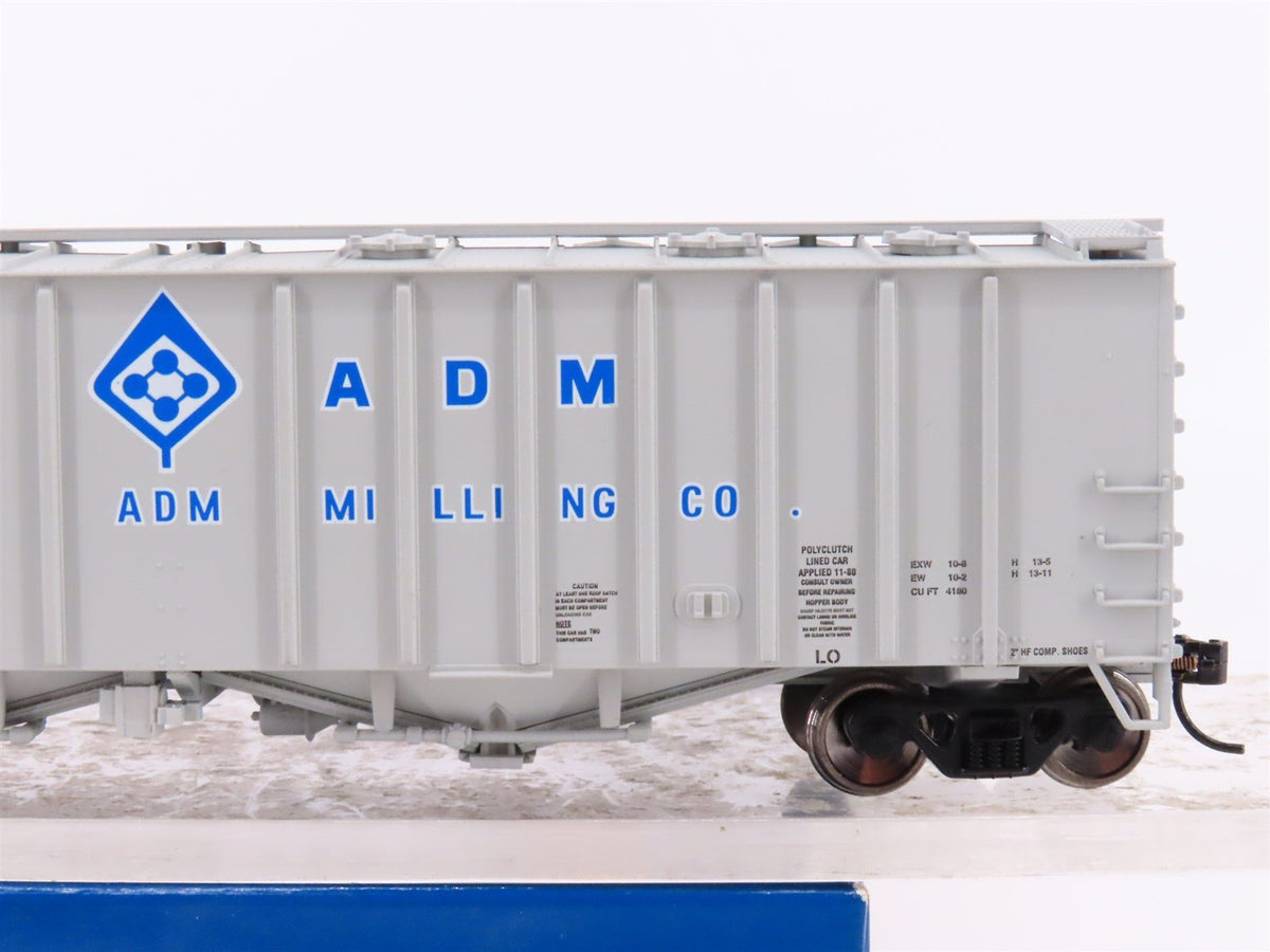 HO Walthers 910-7201 ADMX Archer Daniels Midland 50&#39; 2-Bay Hopper Car #53037