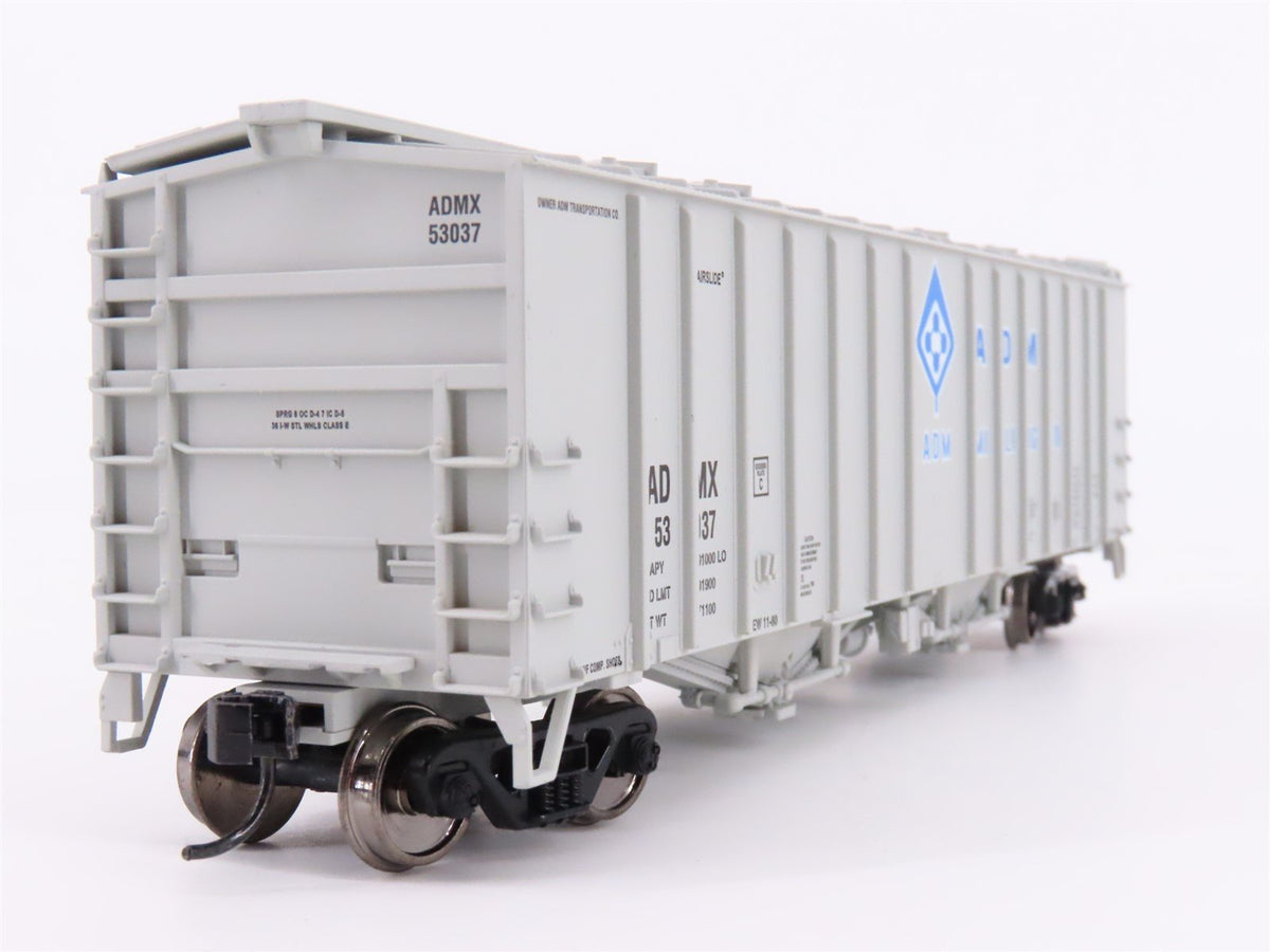 HO Walthers 910-7201 ADMX Archer Daniels Midland 50&#39; 2-Bay Hopper Car #53037