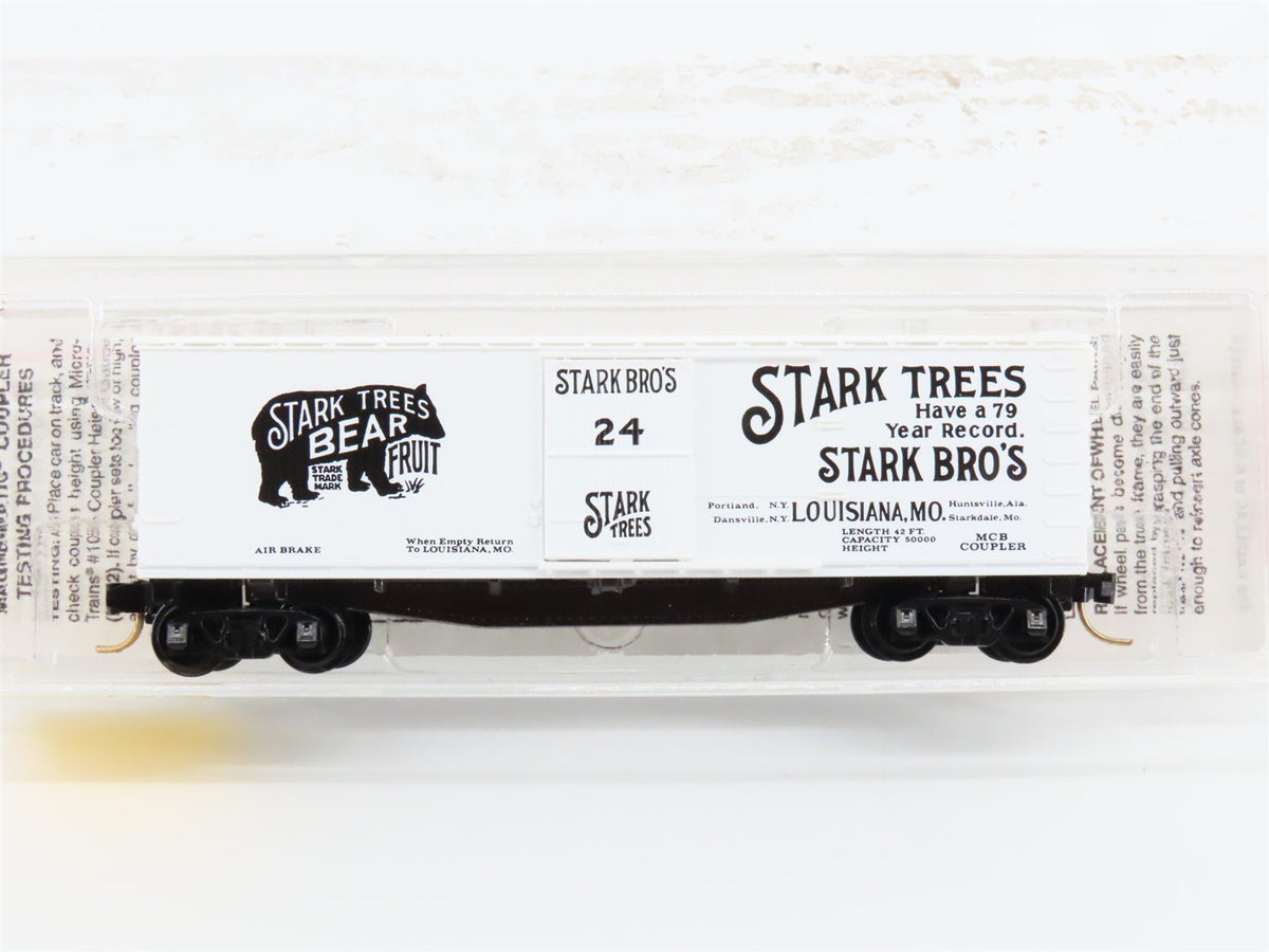 N Scale Micro-Trains Line MTL 42010 Stark Trees 40&#39; Single Door Box Car #24