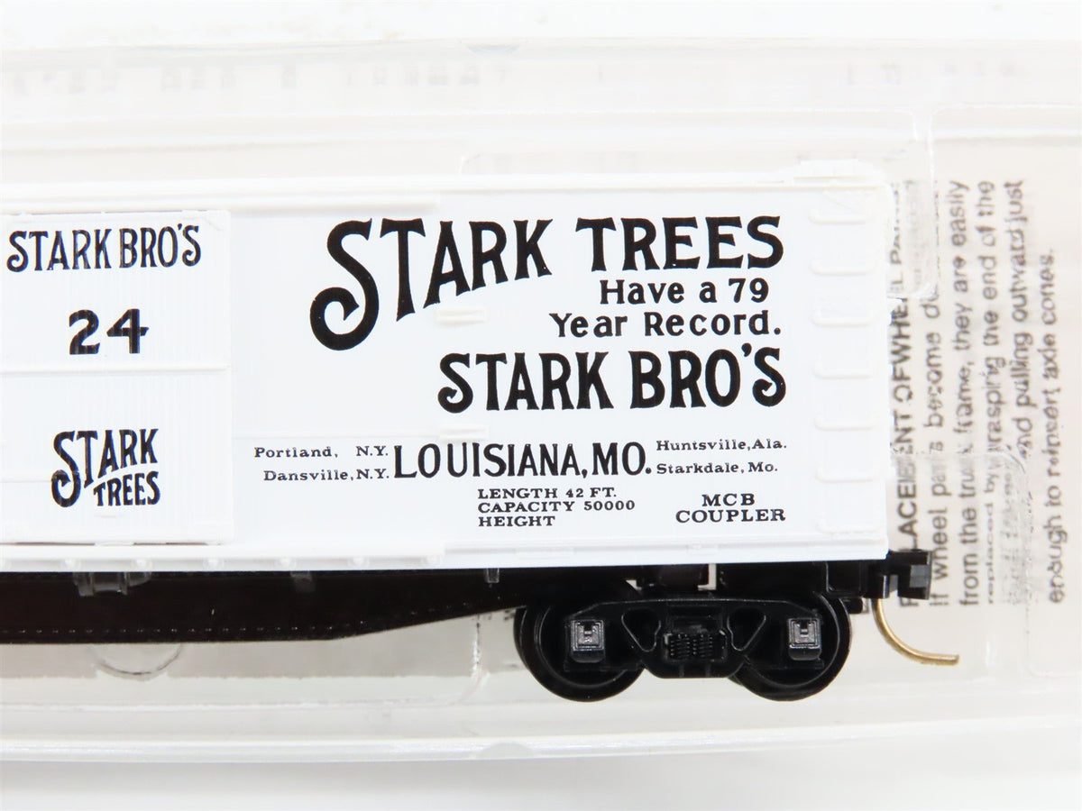 N Scale Micro-Trains Line MTL 42010 Stark Trees 40&#39; Single Door Box Car #24