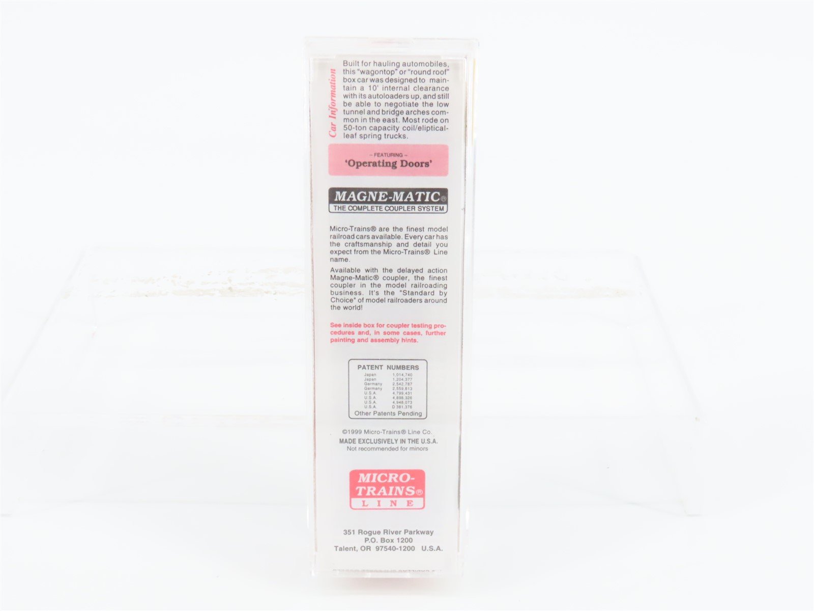 N Micro-Trains Line MTL 79010 PRR Pennsylvania Automobiles 50' Box Car #48302