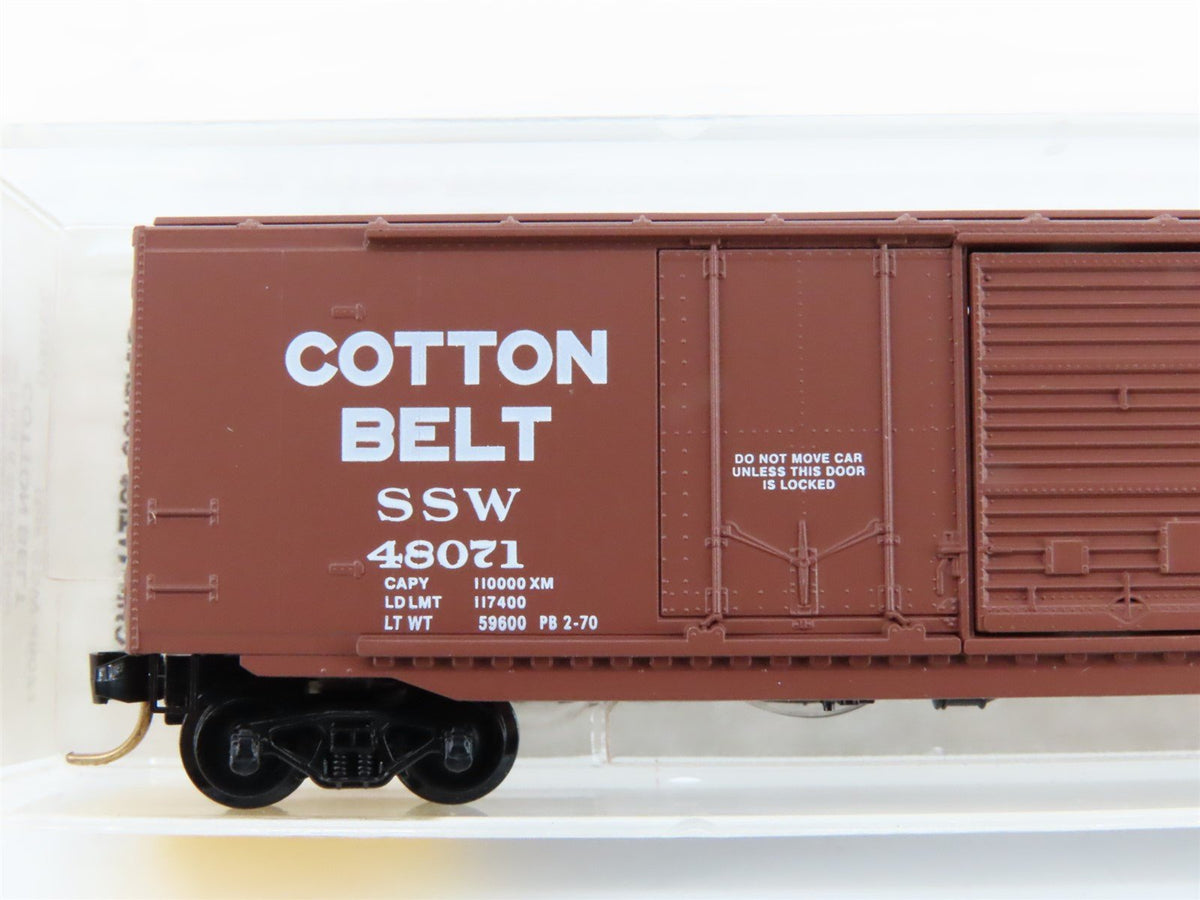 N Micro-Trains Line MTL 33060 SSW Cotton Belt &quot;Blue Streak&quot; 50&#39; Box Car #48071