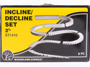 HO Scale Woodland Scenics ST1410 Incline Decline 2% Set