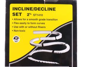 HO Scale Woodland Scenics ST1410 Incline Decline 2% Set