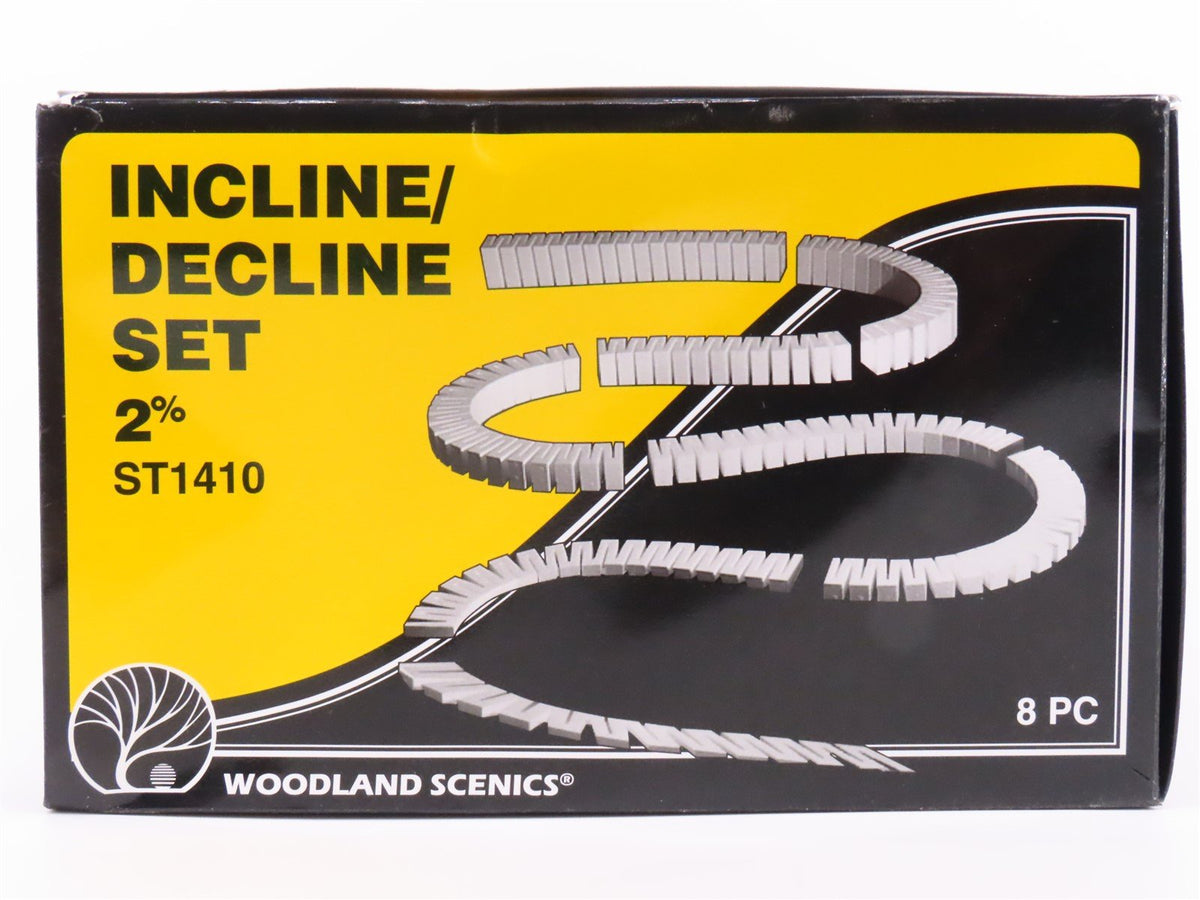 HO Scale Woodland Scenics ST1410 Incline Decline 2% Set