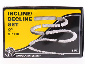 HO Scale Woodland Scenics ST1410 Incline Decline 2% Set