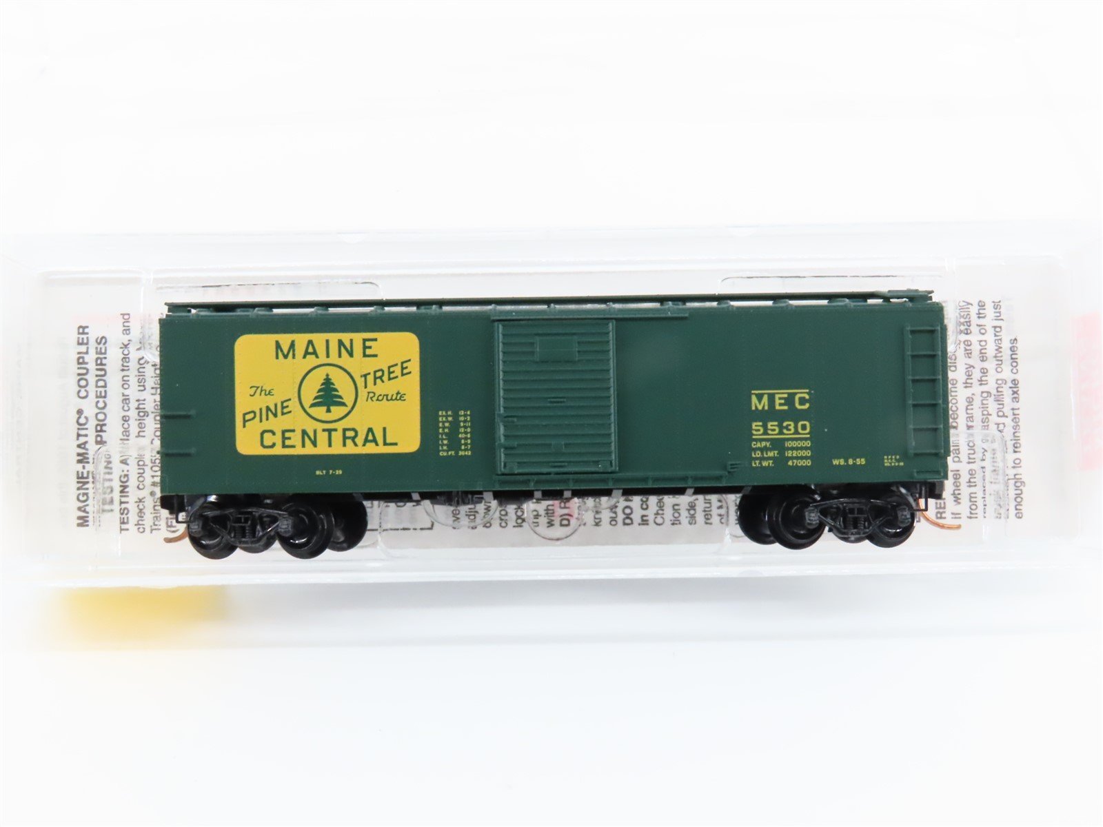 N Scale Micro-Trains Line MTL 120040 MEC Maine Central Pine Tree Box Car #5530