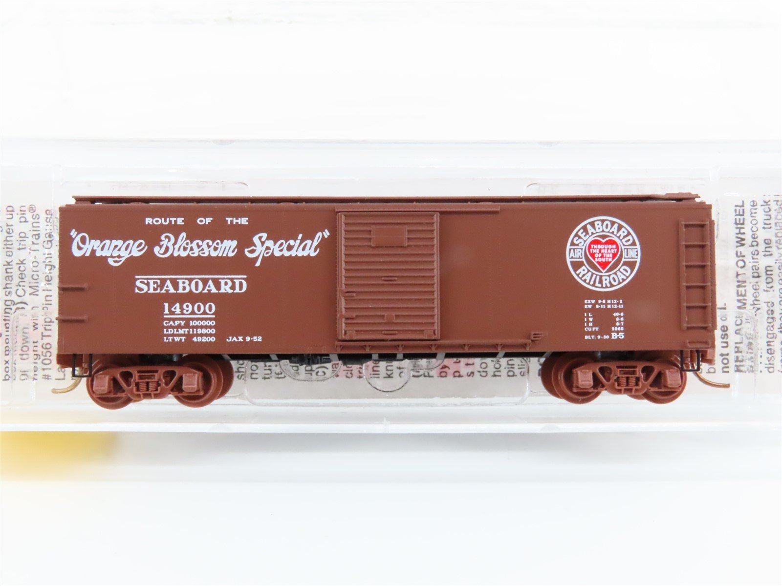 N Micro-Trains Line MTL 120230 SAL Orange Blossom Special 40' Box Car #14900