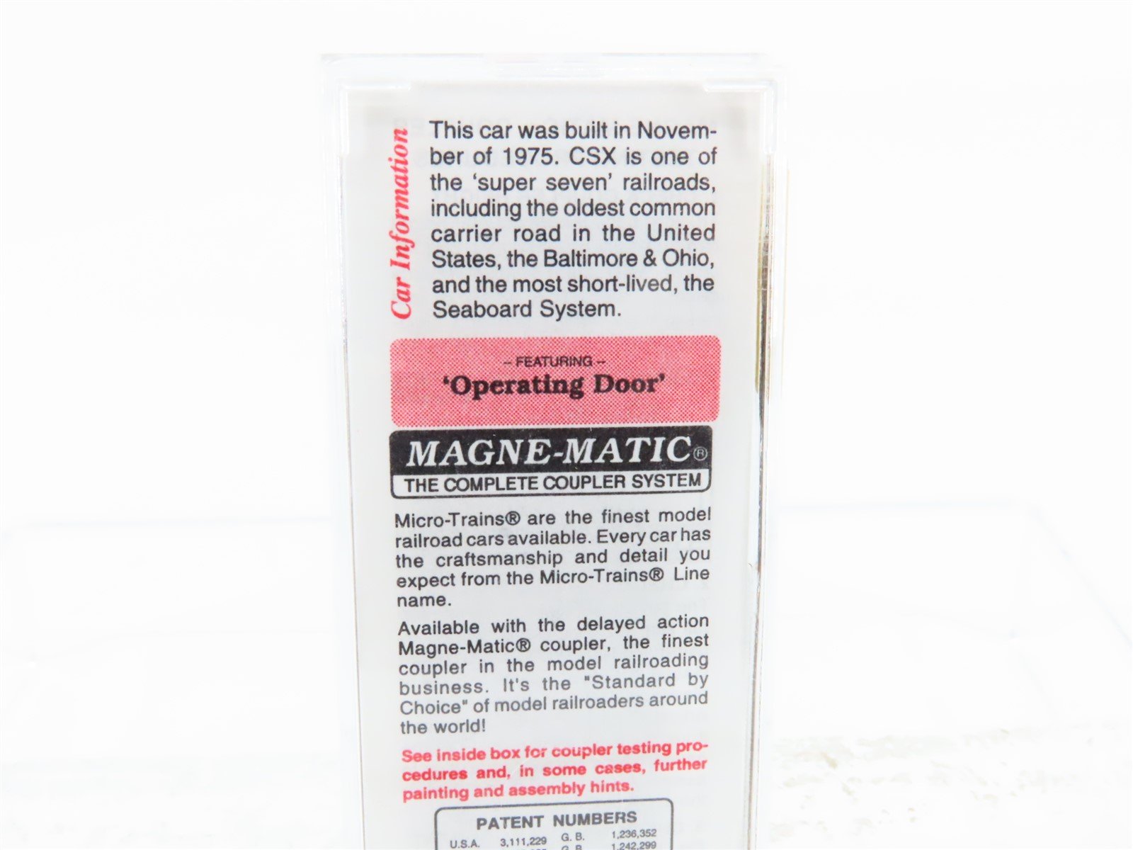 N Scale Micro-Trains Line MTL 25550 CSXT 50' Single Door Box Car #141001