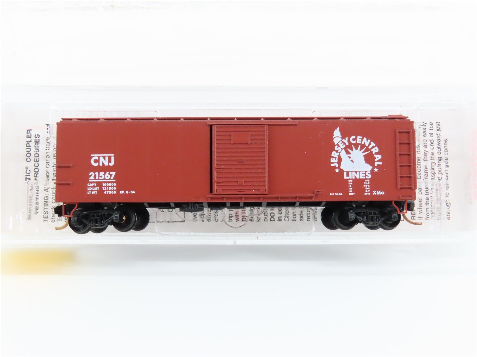 N Scale Micro-Trains Line MTL 120020 CNJ Jersey Central 40' Box Car #21567