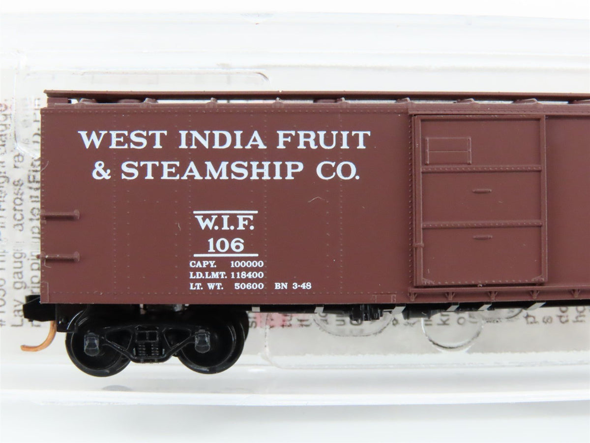 N Scale Micro-Trains MTL 120510 WIF West India Fruit Railroad 40&#39; Box Car #106