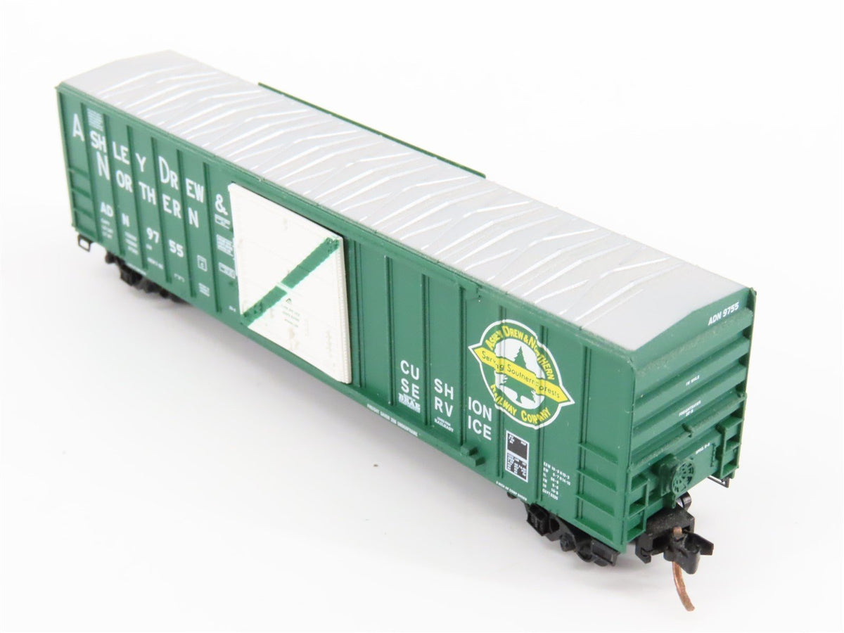 N Scale Micro-Trains MTL 25590 ADN Ashley Drew &amp; Northern 50&#39; Box Car #9755