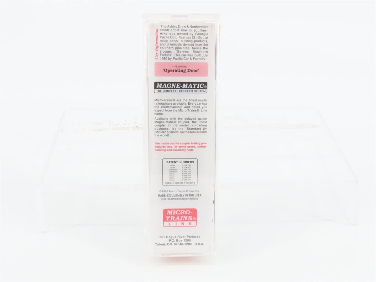 N Scale Micro-Trains MTL 25590 ADN Ashley Drew &amp; Northern 50&#39; Box Car #9755