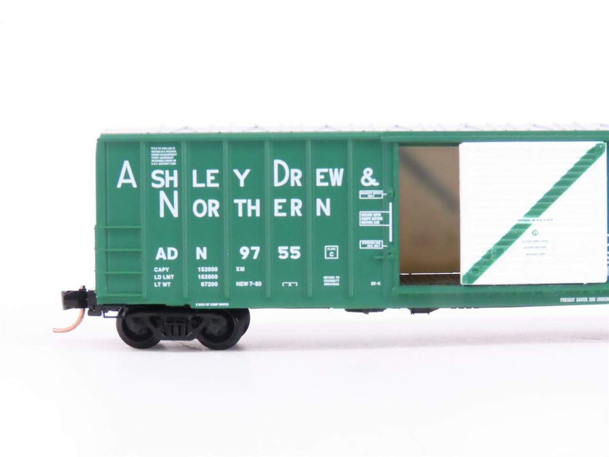 N Scale Micro-Trains MTL 25590 ADN Ashley Drew &amp; Northern 50&#39; Box Car #9755