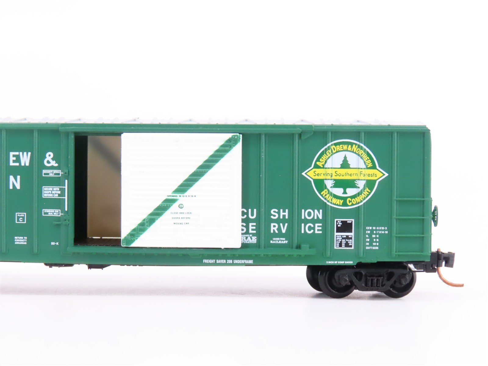 N Scale Micro-Trains MTL 25590 ADN Ashley Drew & Northern 50' Box Car #9755