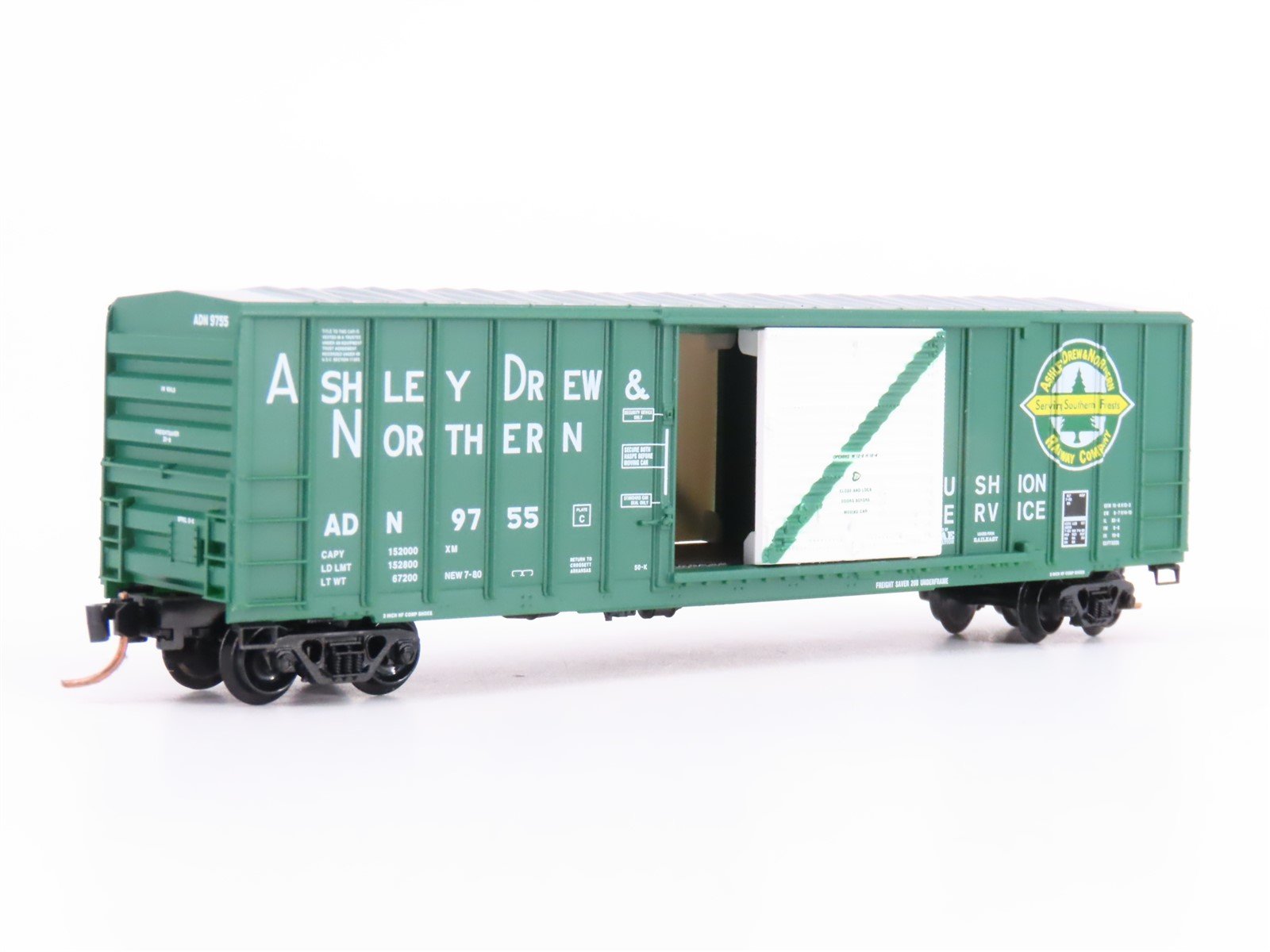 N Scale Micro-Trains MTL 25590 ADN Ashley Drew & Northern 50' Box Car #9755