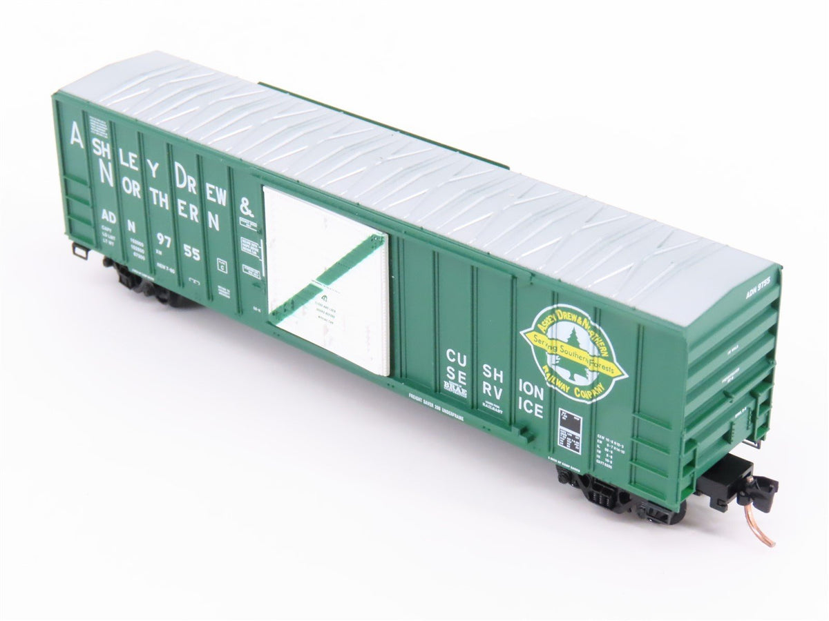 N Scale Micro-Trains MTL 25590 ADN Ashley Drew &amp; Northern 50&#39; Box Car #9755