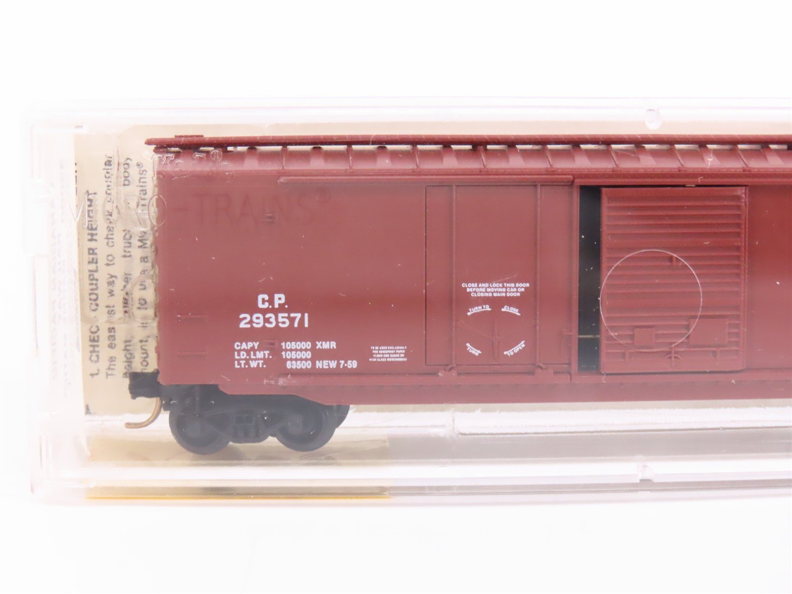 N Scale Micro-Trains MTL 33090 CP Canadian Pacific Railway 40' Box Car #293571