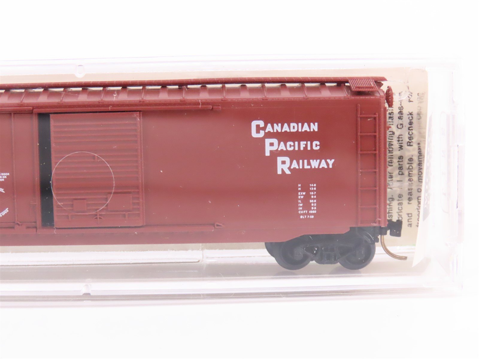 N Scale Micro-Trains MTL 33090 CP Canadian Pacific Railway 40' Box Car #293571