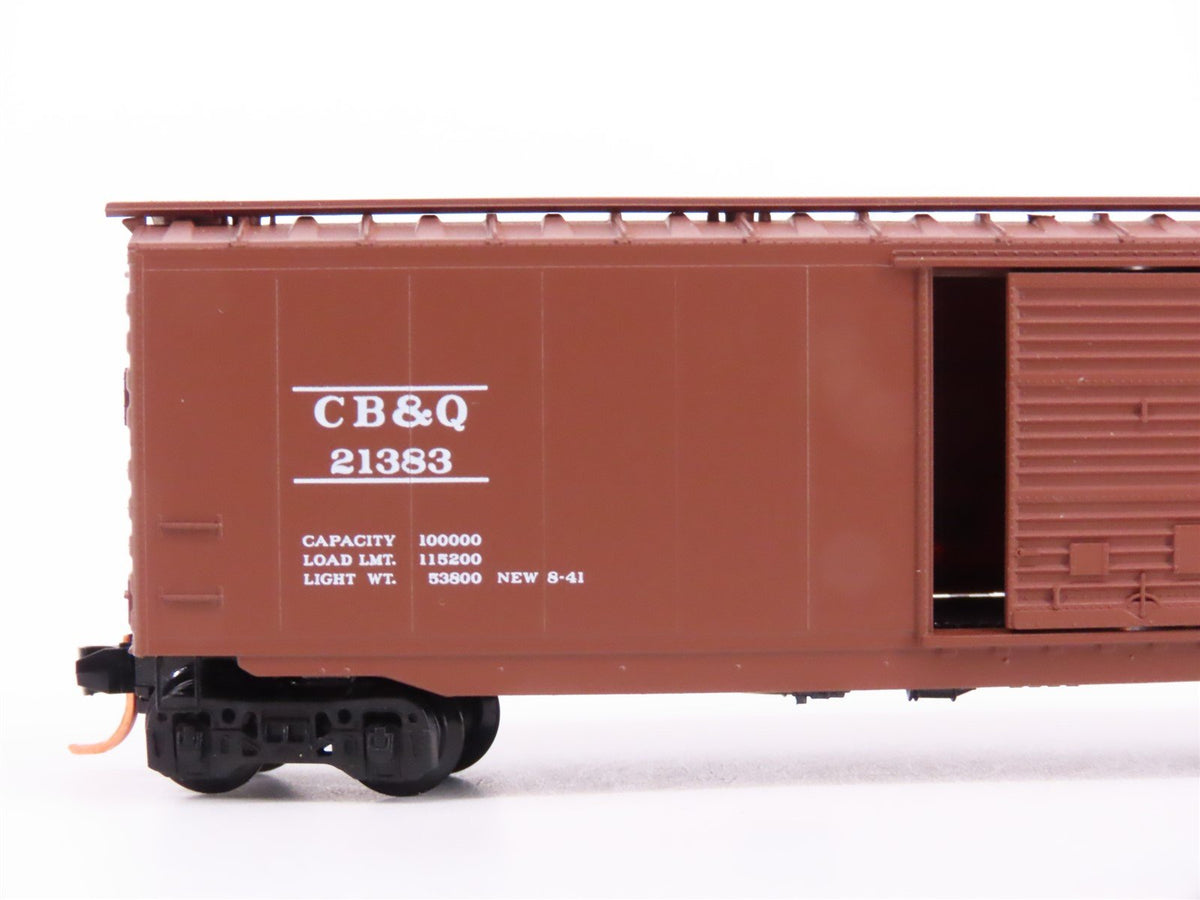 N Scale Micro-Trains MTL 31320 CB&amp;Q Way Of The Zephyrs 50&#39; Box Car #21383