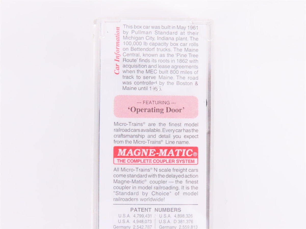 N Micro-Trains MTL 31330 MEC Maine Central Pine Tree Route 50&#39; Box Car #9507