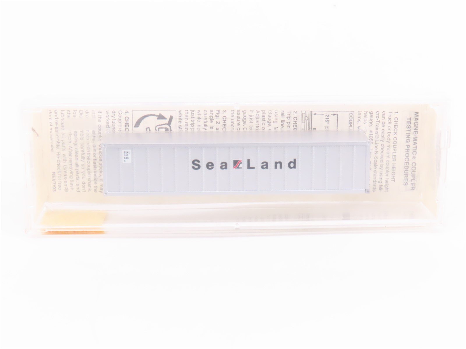 N Scale Micro-Trains MTL 81020 SEAU Sea Land 40' Container