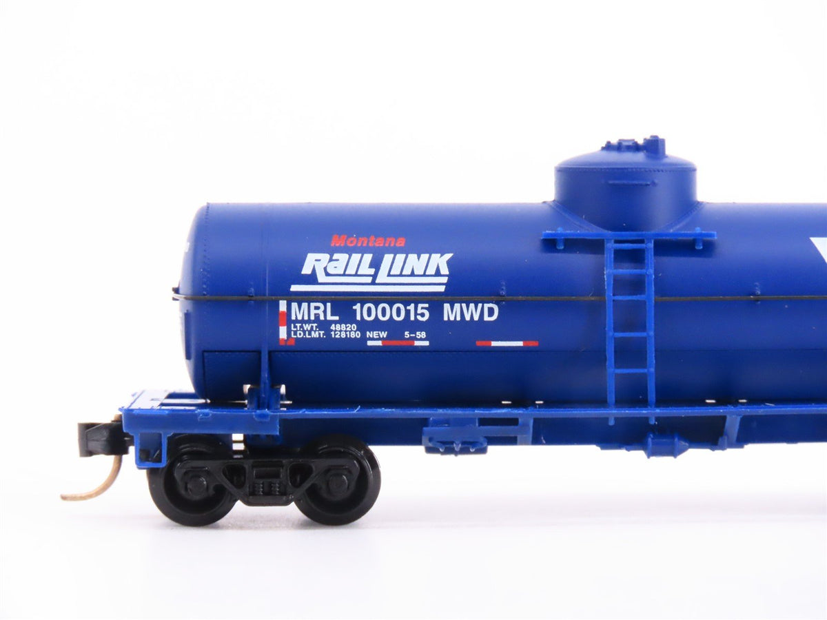 N Scale Micro-Trains MTL 65390 MRL Montana Rail Link 39&#39; Tank Car #100015