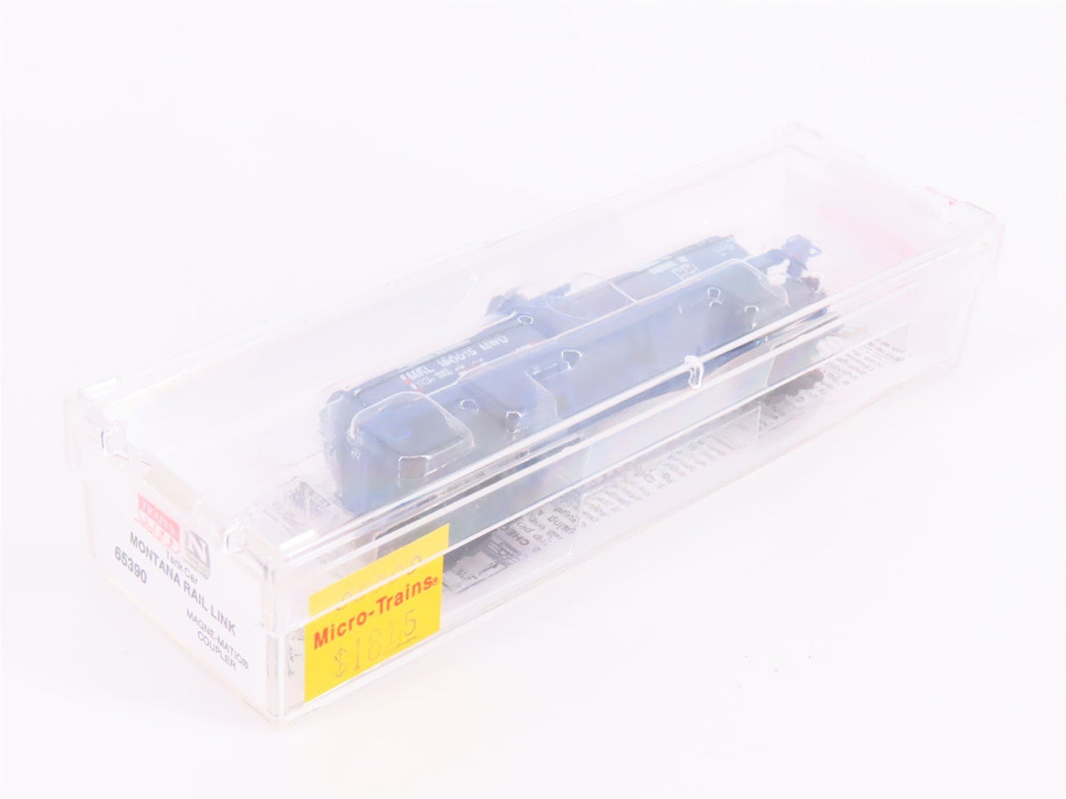 N Scale Micro-Trains MTL 65390 MRL Montana Rail Link 39&#39; Tank Car #100015