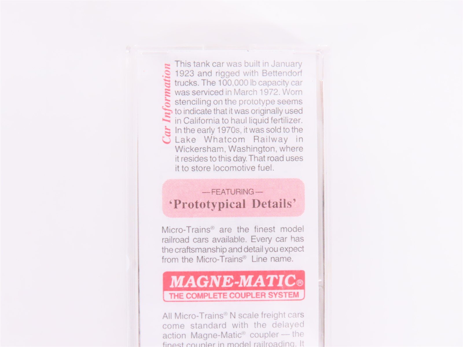 N Scale Micro-Trains MTL 65520 SCCX Shell 39' Single Dome Tank Car #305