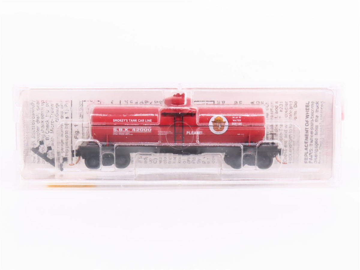 N Scale Micro-Trains MTL 65460 SBX Smokey Bear 39&#39; Single Dome Tank Car #42000