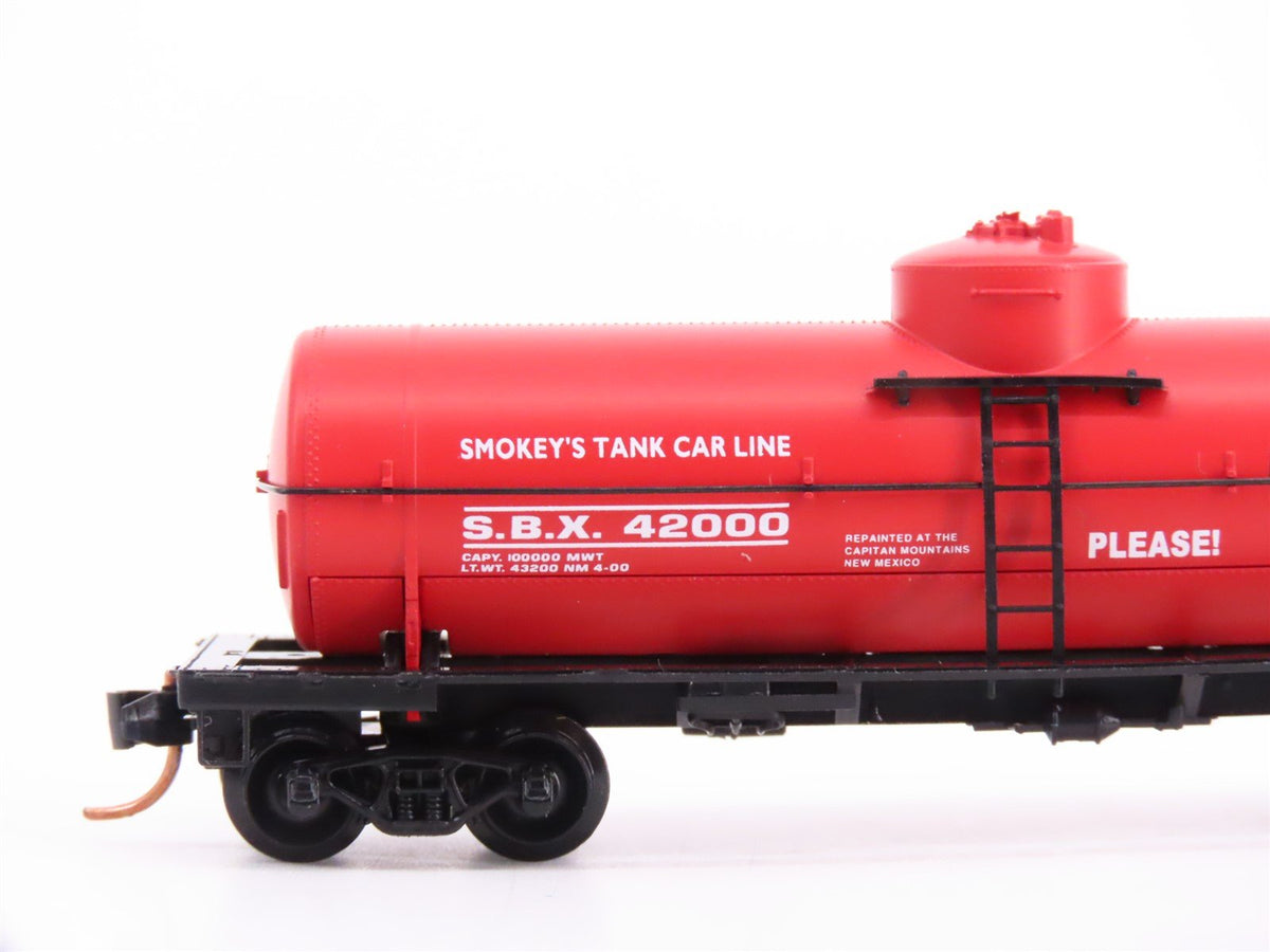 N Scale Micro-Trains MTL 65460 SBX Smokey Bear 39&#39; Single Dome Tank Car #42000