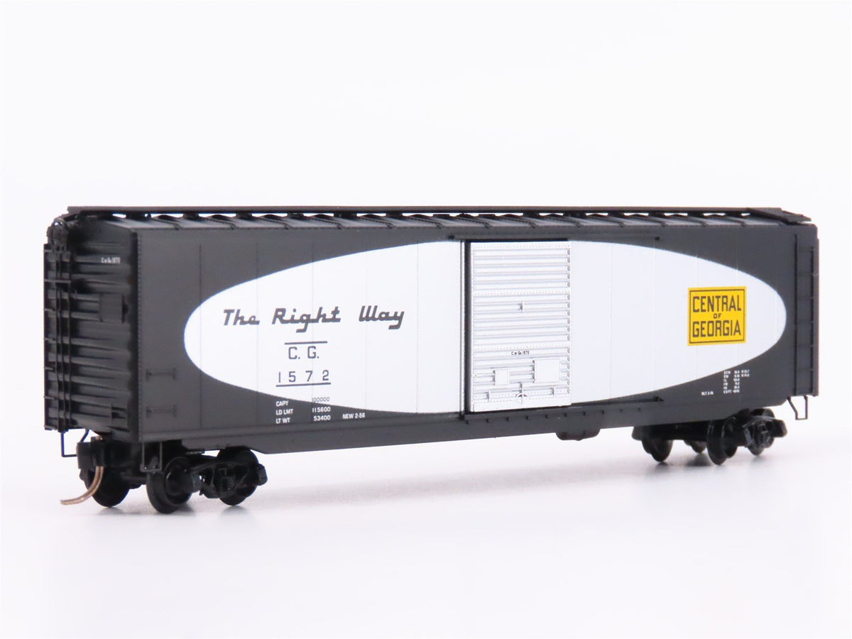 N Scale Micro-Trains MTL 31280 CG Central of Georgia 50&#39; Box Car #1572