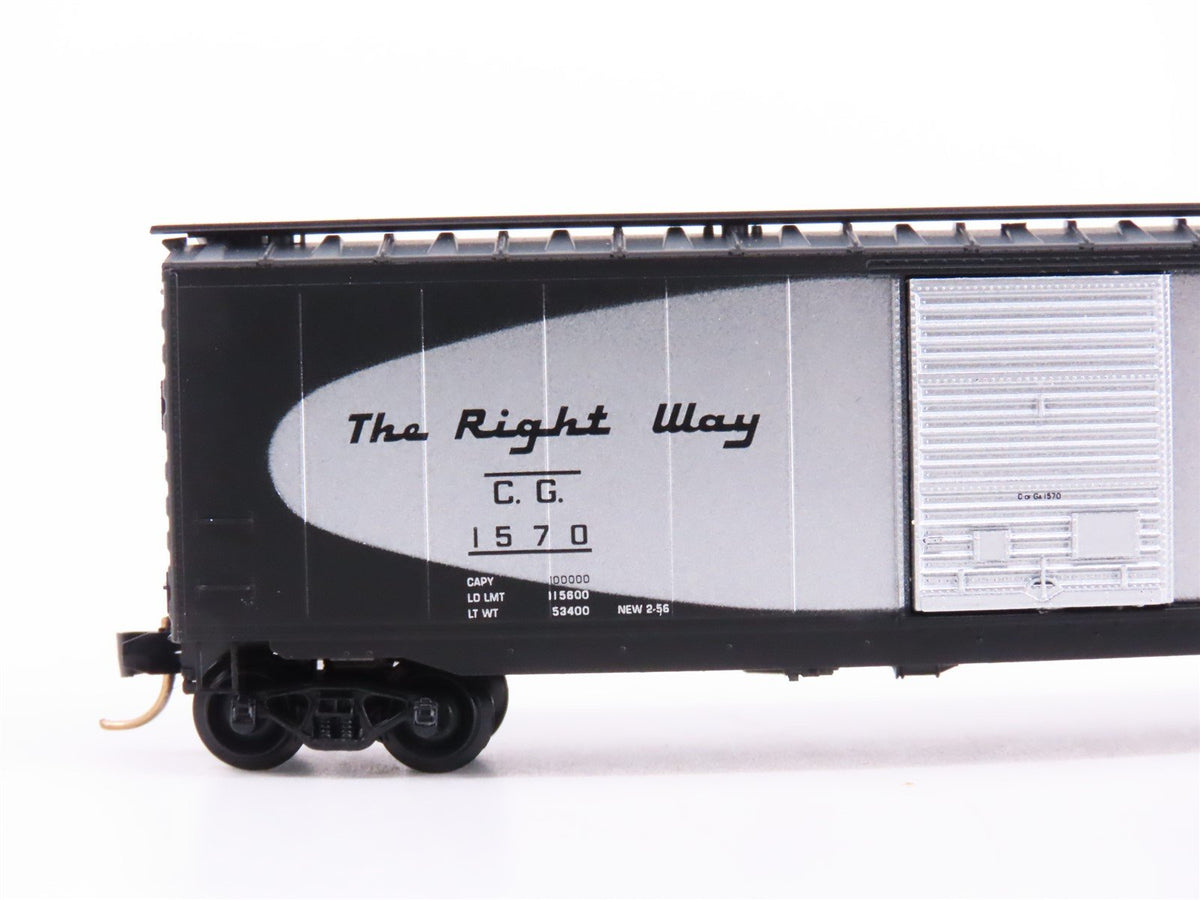 N Scale Micro-Trains MTL 31280 CG Central of Georgia 50&#39; Box Car #1570