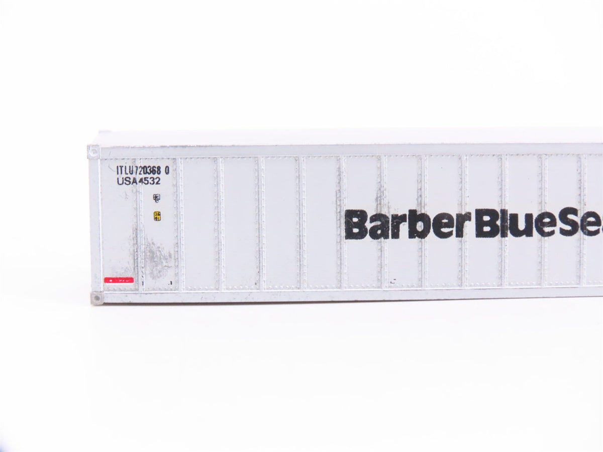 N Scale Micro-Trains MTL 81030 Barber Blue Sea 40&#39; Container - Custom
