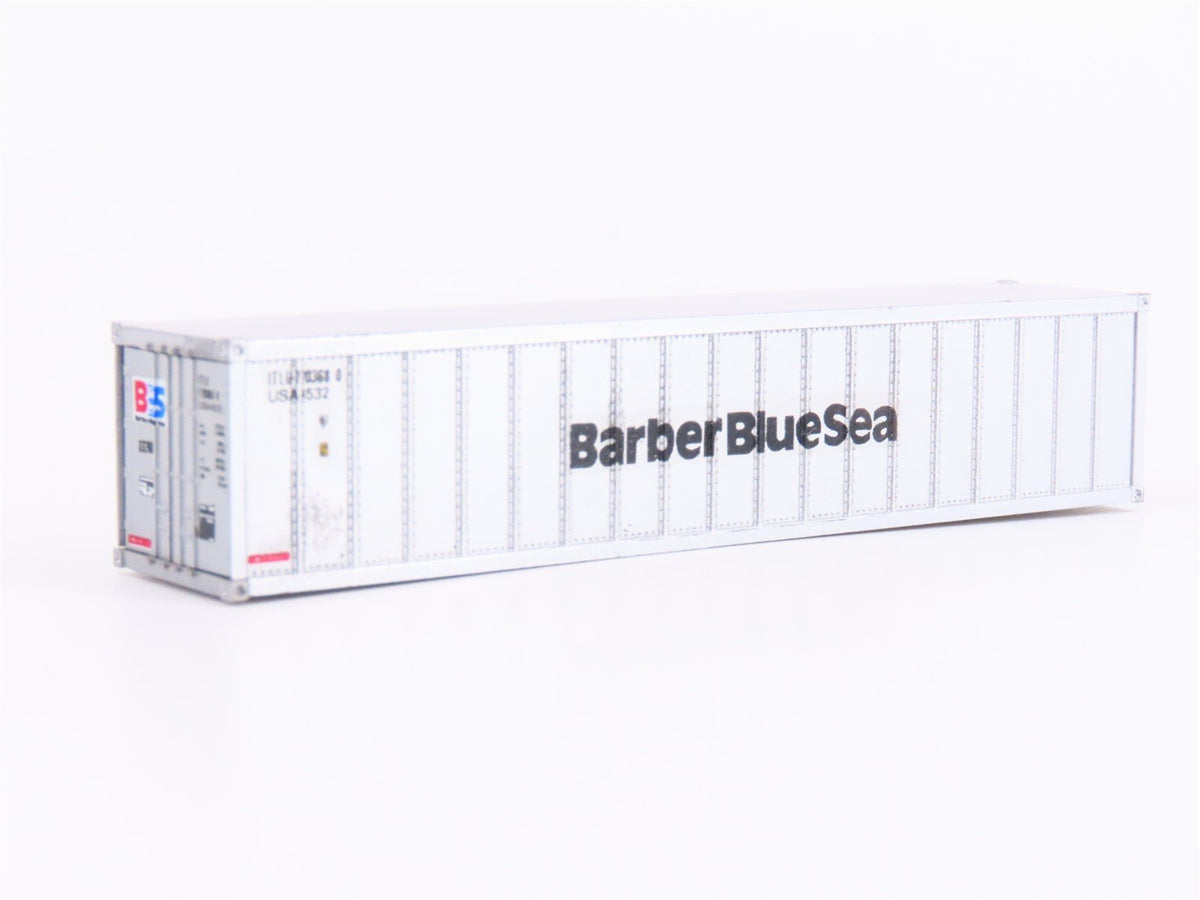 N Scale Micro-Trains MTL 81030 Barber Blue Sea 40&#39; Container - Custom