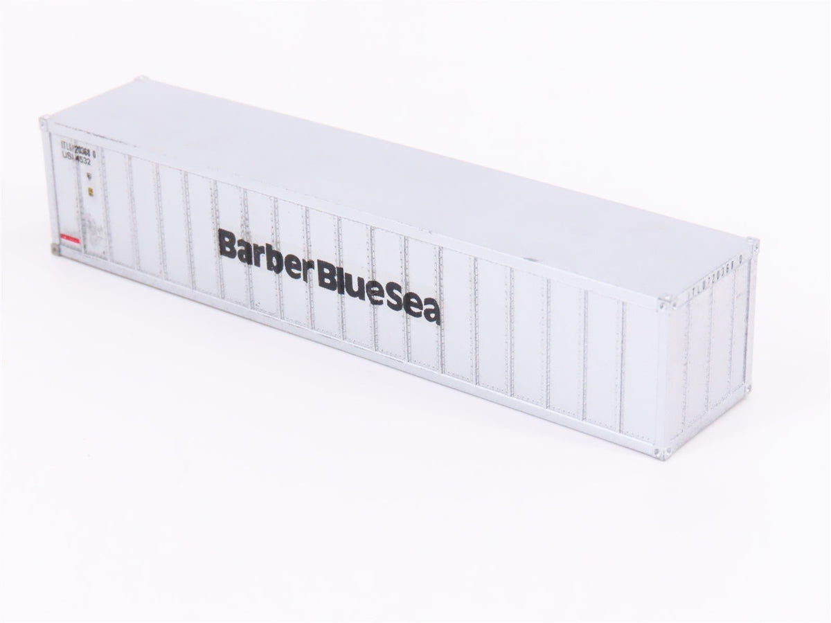N Scale Micro-Trains MTL 81030 Barber Blue Sea 40&#39; Container - Custom